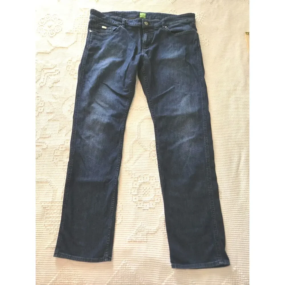 Hugo Boss Green Label Jeans Dark Wash Indigo Blue Mens 38x32 Denim